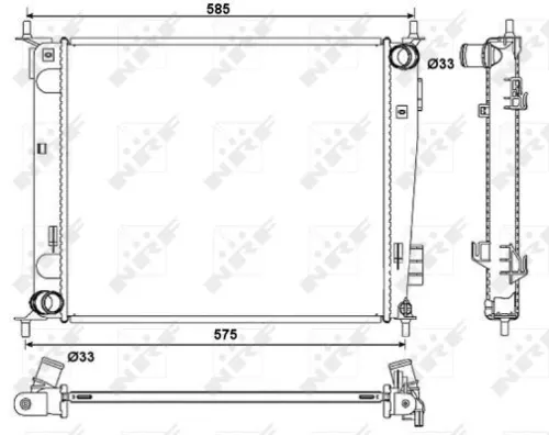 Radiator, engine cooling