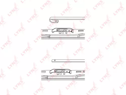 Conventional wiper blade, 450mm