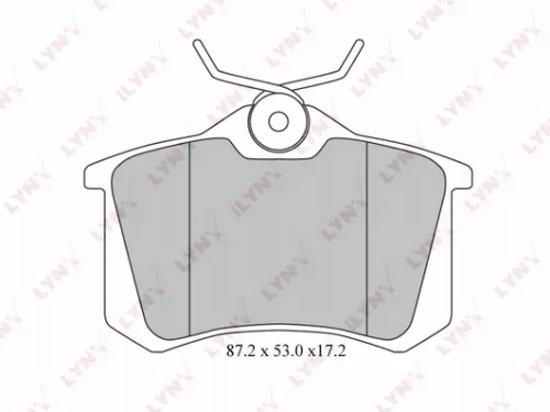 Disc brake pads, rear