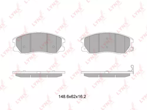 Disc brake pads, front