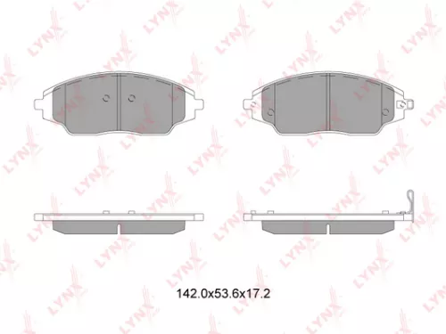 Disc brake pads, front