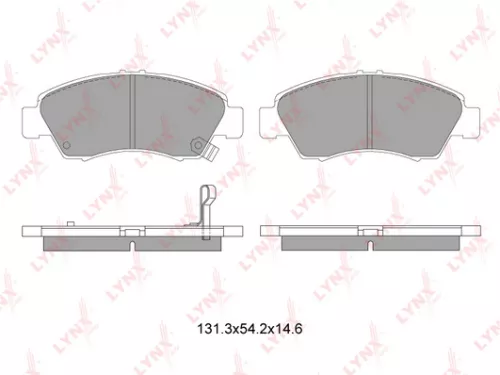 Disc brake pads, front