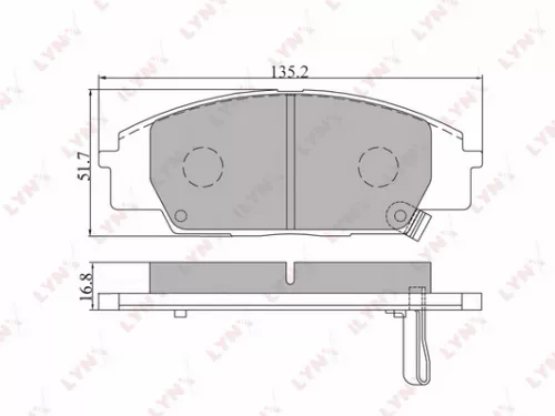 Disc brake pads, front