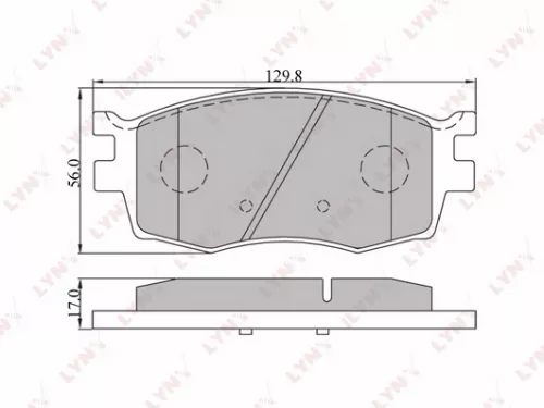 Disc brake pads, front