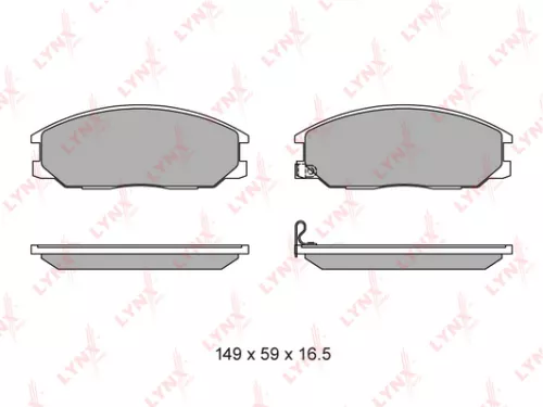 Disc brake pads, front
