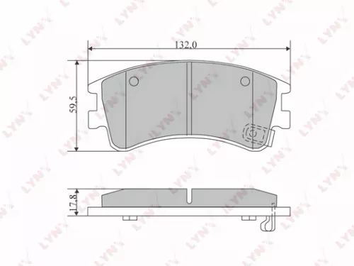 Disc brake pads, front