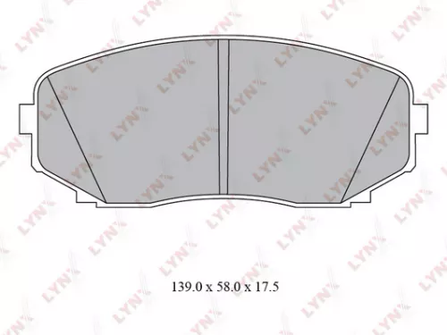 Disc brake pads, front