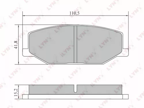 Disc brake pads, front