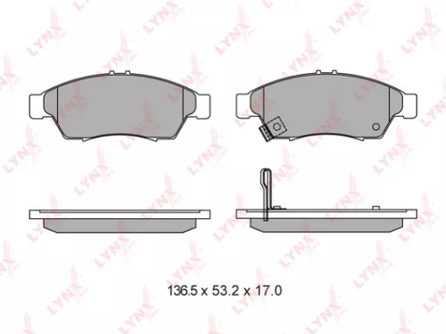Disc brake pads, front