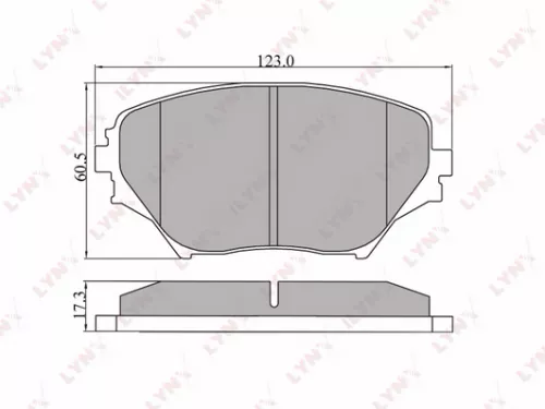 Disc brake pads, front