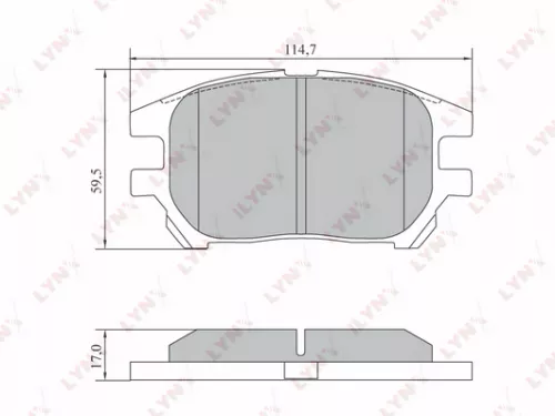 Disc brake pads, front