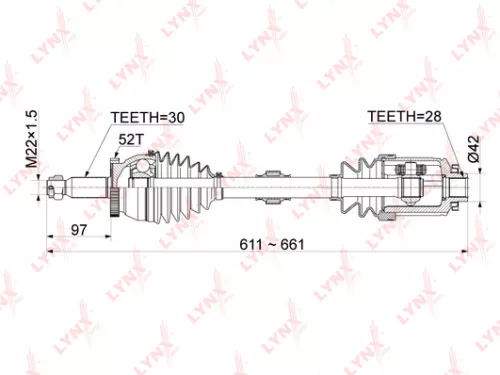 Drive shaft front