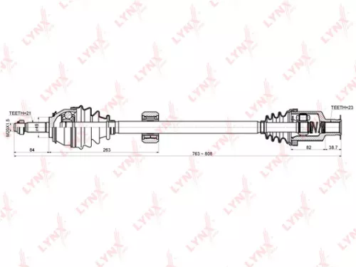 Drive shaft, right