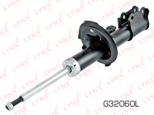 Shock absorber strut gas, left, front