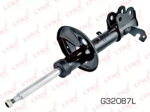 Shock absorber strut gas, left, front