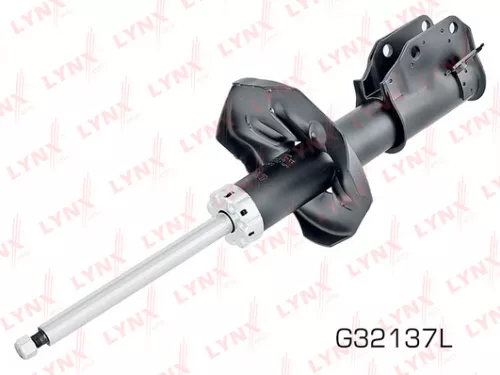 Shock absorber strut gas, left, front