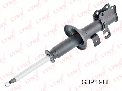 Shock absorber strut gas, left, front