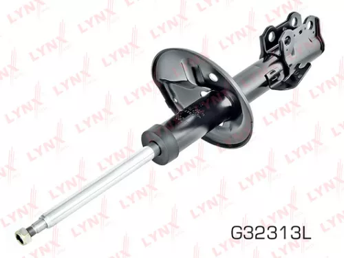 Shock absorber strut gas, left, front