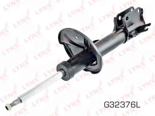 Shock absorber strut gas, left, front
