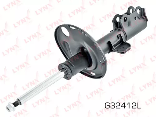 Shock absorber strut gas, left, front