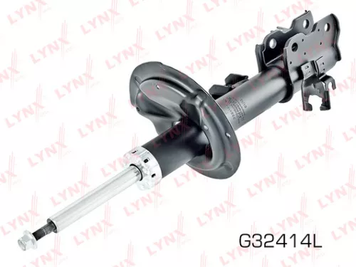 Shock absorber strut gas, left, front