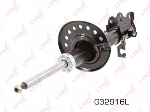 Shock absorber strut gas, left, front