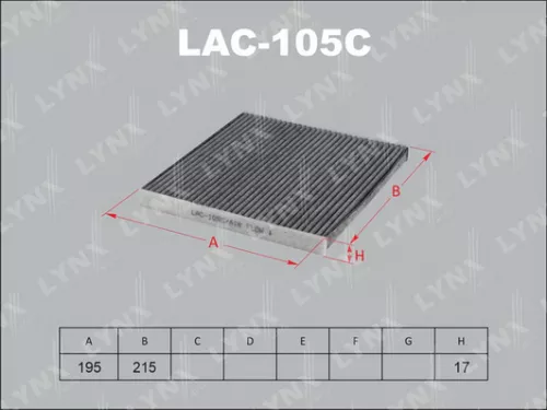 Cabin filter, carbon