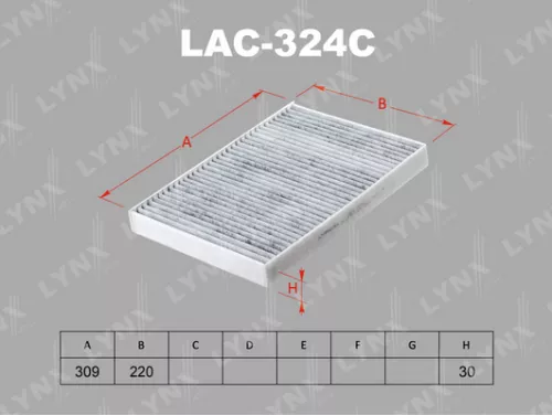 Cabin filter, carbon