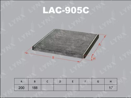 Cabin filter, carbon