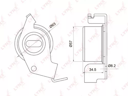 Tension pulley, timing belt
