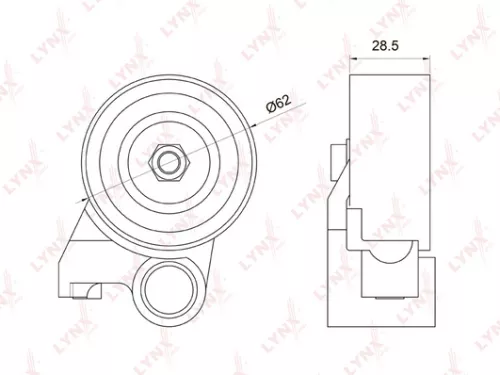 Tension pulley, timing belt