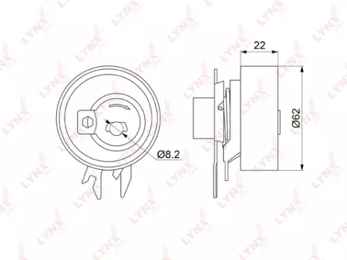 Tension pulley, timing belt