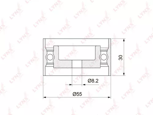 Tension pulley, timing belt