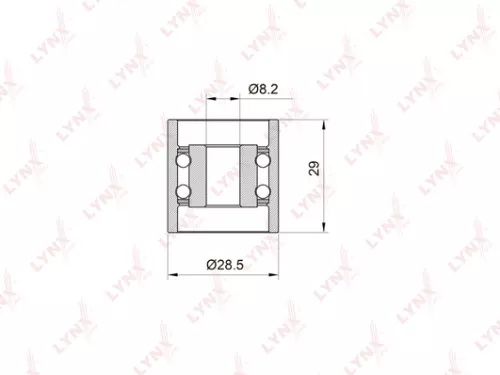 Deflection/Guide pulley, timing belt