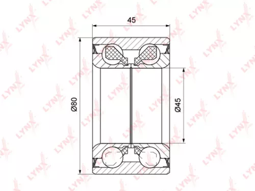 Wheel bearing, front