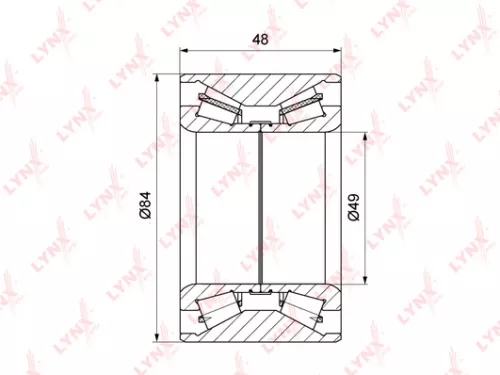 Wheel bearing, rear