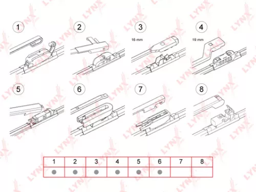 Flat wiper blade, 450mm